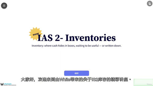 IAS 2 存货准则 (中文字幕英文视频教程)
