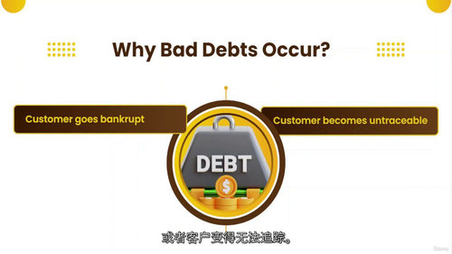 会计坏账与可疑债务完全精通课程(中文字幕英文视频教程)