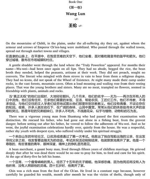 王伦三跃 (中英双语电子书)