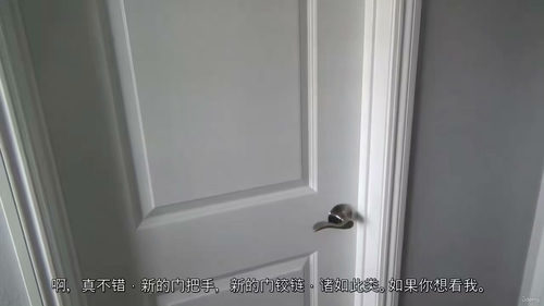 新装刷漆房门安装实操教程  (中文字幕英文视频教程)