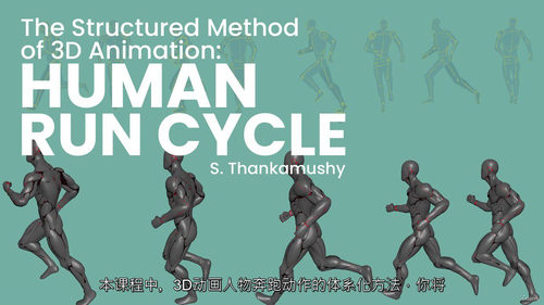 3D 动画结构化制作方法 —— 人体跑步循环动画（中文字幕英