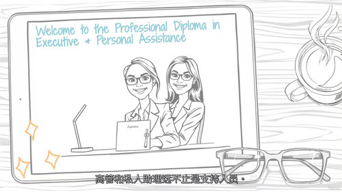 行政与个人助理专业文凭课程 (中文字英文视频教程)
