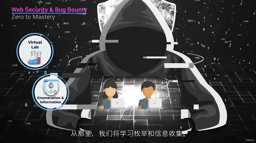 网络安全与漏洞赏金：渗透测试实战指南  (中文字幕英文视频教