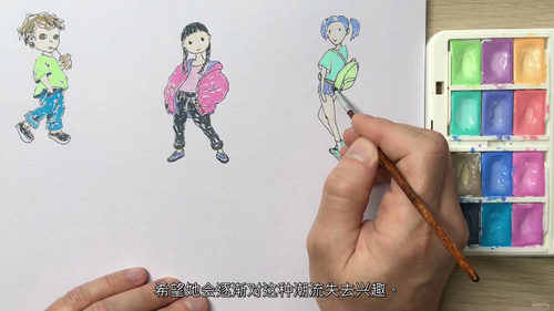 儿童人物与服饰速写进阶2 - 零基础插画教程