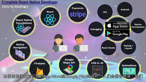 2023零基础到精通：React Native全栈开发（含H