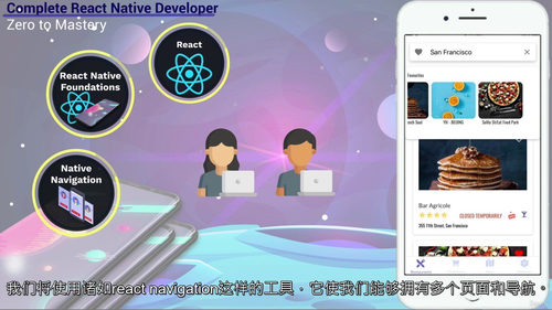 2023零基础到精通:React Native全栈开发(含H