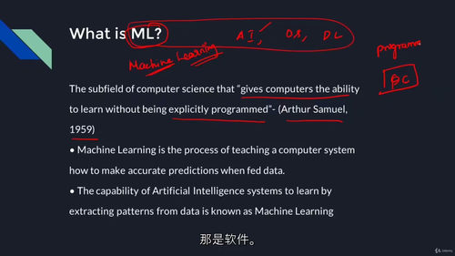 Python编程机器学习实战 (中文字幕英文视频教程)