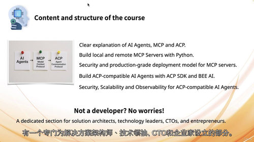 智能 AI 代理的 MCP 与 ACP 实战课程(中文字幕英