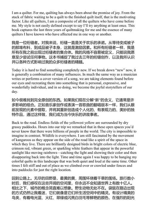 与凯西·道蒂一起做绗缝被:21个经典项目 凯西·道蒂 (中英对照电子书)