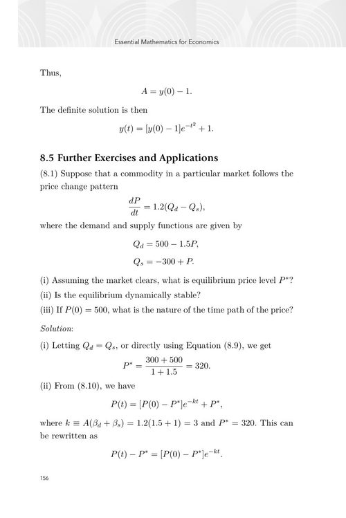 经济学数学基础 瓦西利奥斯·齐科斯 (英文电子书)