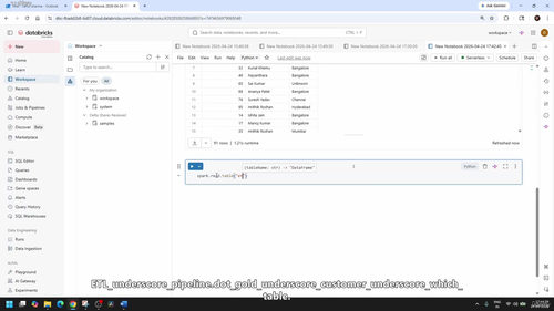 Databricks数据工程实战：PySpark、SQL与Delta Lake全攻略 (英文课程中文字幕)