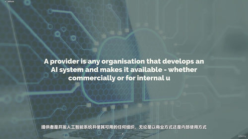 管理者必读：欧盟人工智能法案实战指南 (英文课程中文字幕)