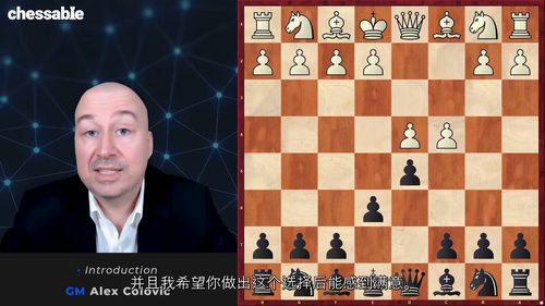 终身布局研习：科洛维奇之后翼弃兵防御 (中文字幕英文视频教程