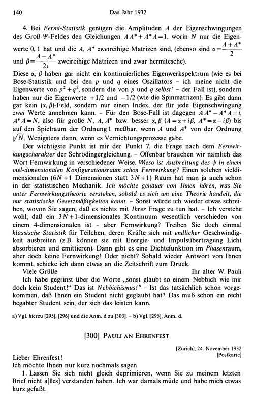 沃尔夫冈·泡利科学书信集（第二卷）：1930-1939 卡尔·冯·梅恩等编 (英文电子书)