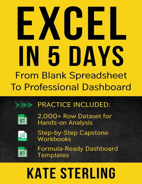 五天学会Excel：从空白表格到专业仪表盘 凯特·斯特林 (英文电子书)