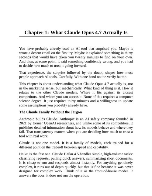 开始使用Claude Opus 4.7 丹尼尔·M·拉索 (英文电子书)