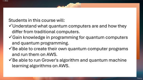 AWS云平台上的量子计算入门与实战 (英文课程中文字幕)