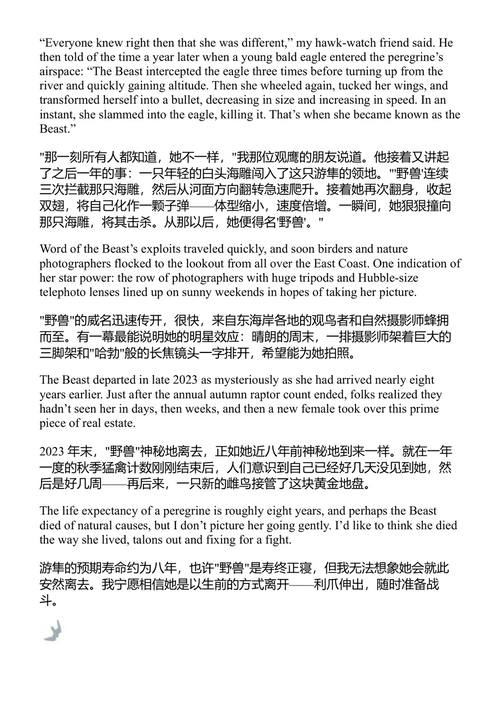 游隼 吉姆·赖特 (中英对照电子书)