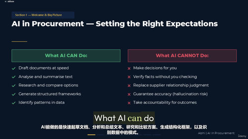 人工智能时代的采购效能提升指南 (英文课程中文字幕)